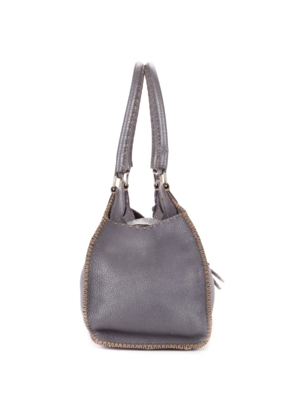 Fendi by the Way Top Handle Purple Grain Calf Leather - Picture 4 of 11